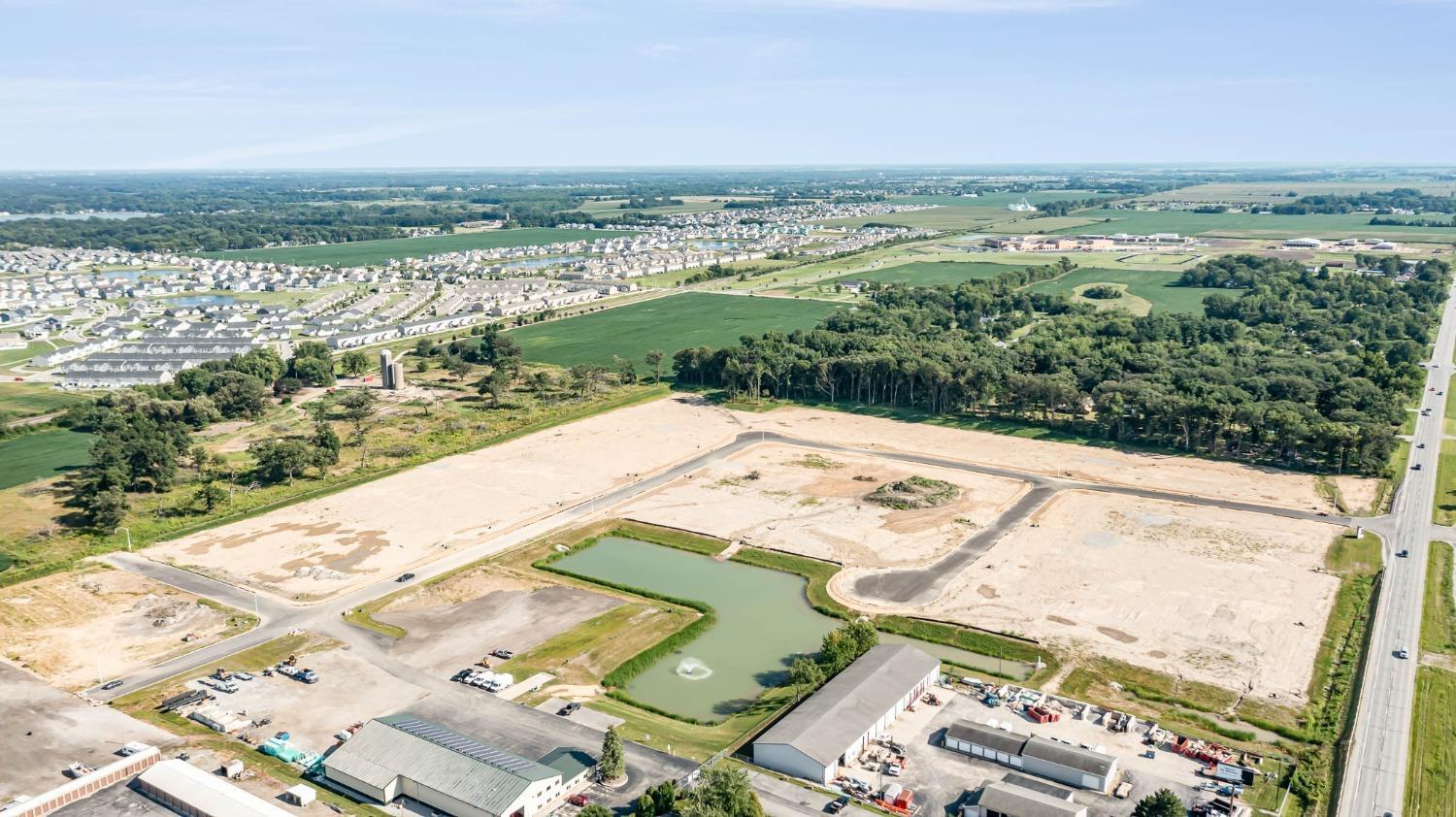 13780 Osborn Street Cedar Lake, IN 46303 - Photo 5 of 5 a view of a city from a terrace