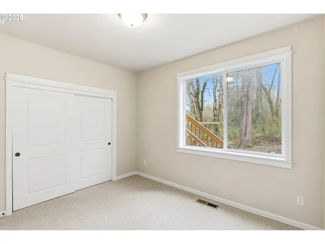 a big room with windows