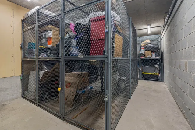 a view of storage and utility room