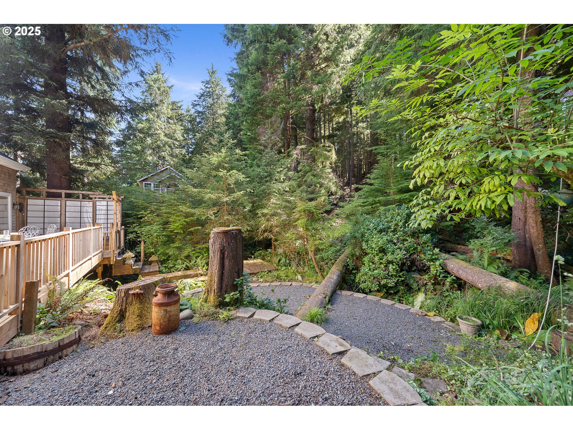 3308 Bayview Terrace Seaside, OR 97138 - Photo 39 of 48 a view of a backyard with trees