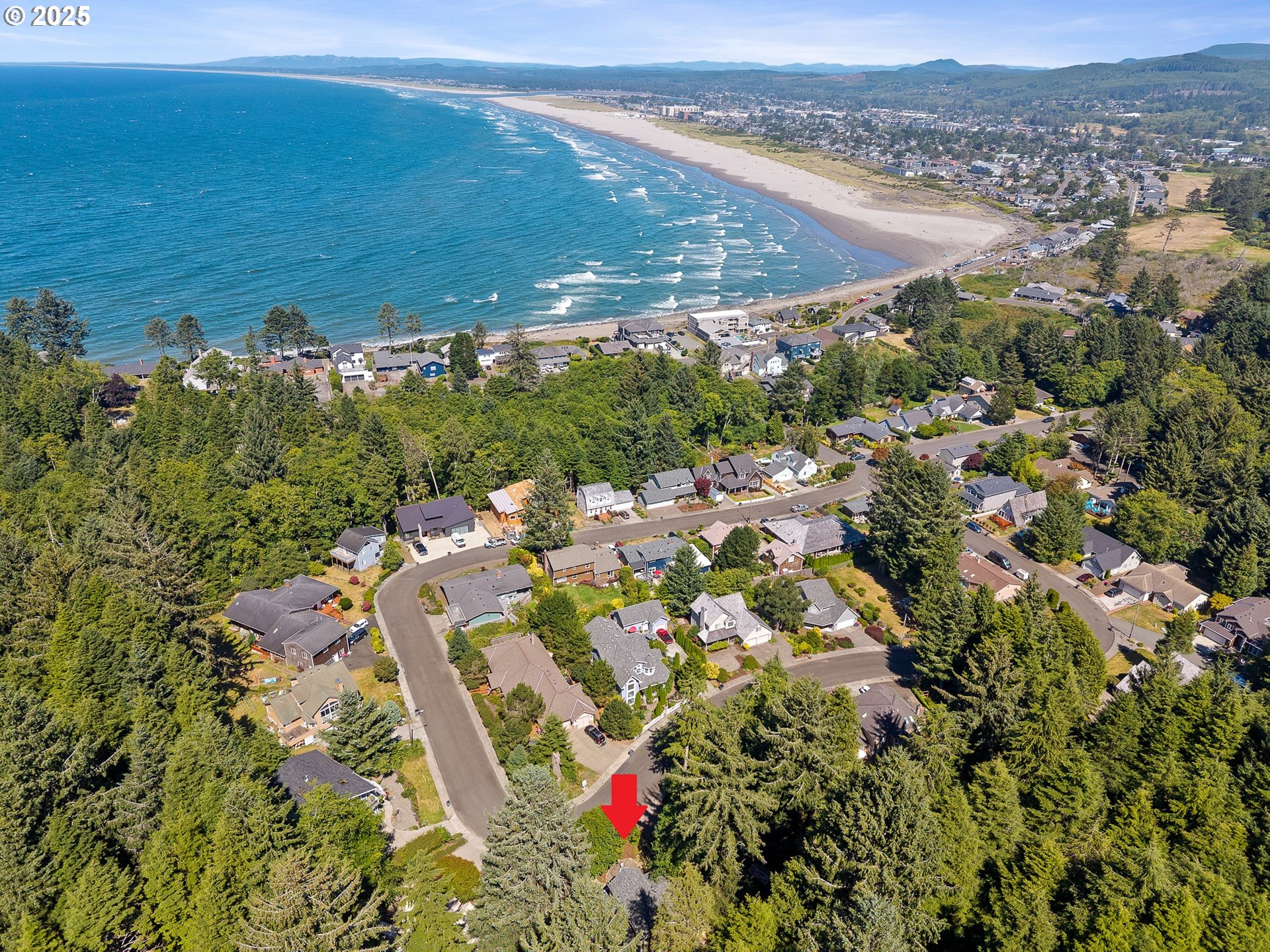 3308 Bayview Terrace Seaside, OR 97138 - Photo 48 of 48 an aerial view of residential houses with outdoor space