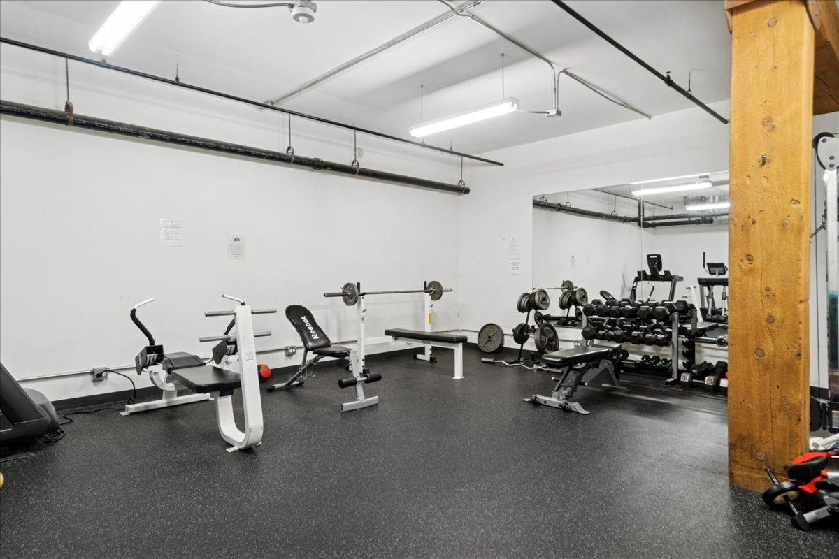3500 South Sangamon Street, Unit 109 Chicago, IL 60609 - Photo 19 of 23 a view of a room with gym equipment