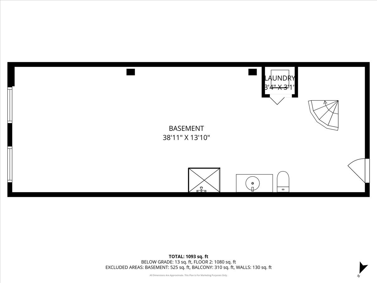 3500 South Sangamon Street, Unit 109 Chicago, IL 60609 - Photo 21 of 23 a picture of a floor plan