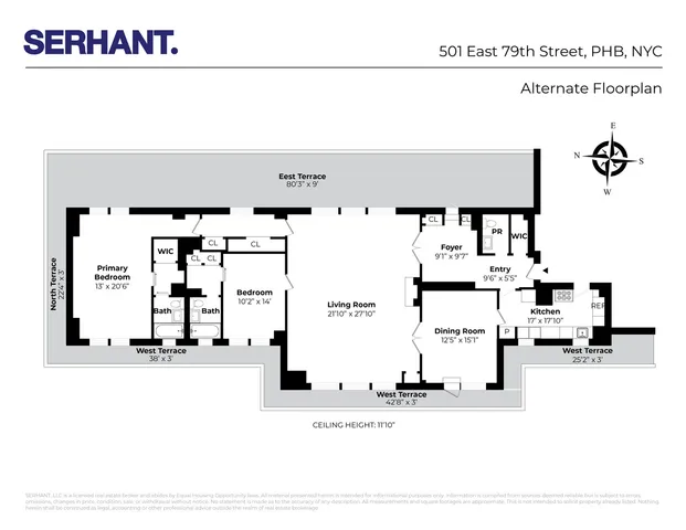 $4,000,000 | 501 East 79th Street, Unit PHB | Upper East Side