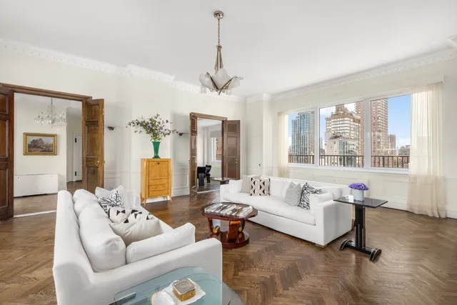 a view of a city with tall buildings