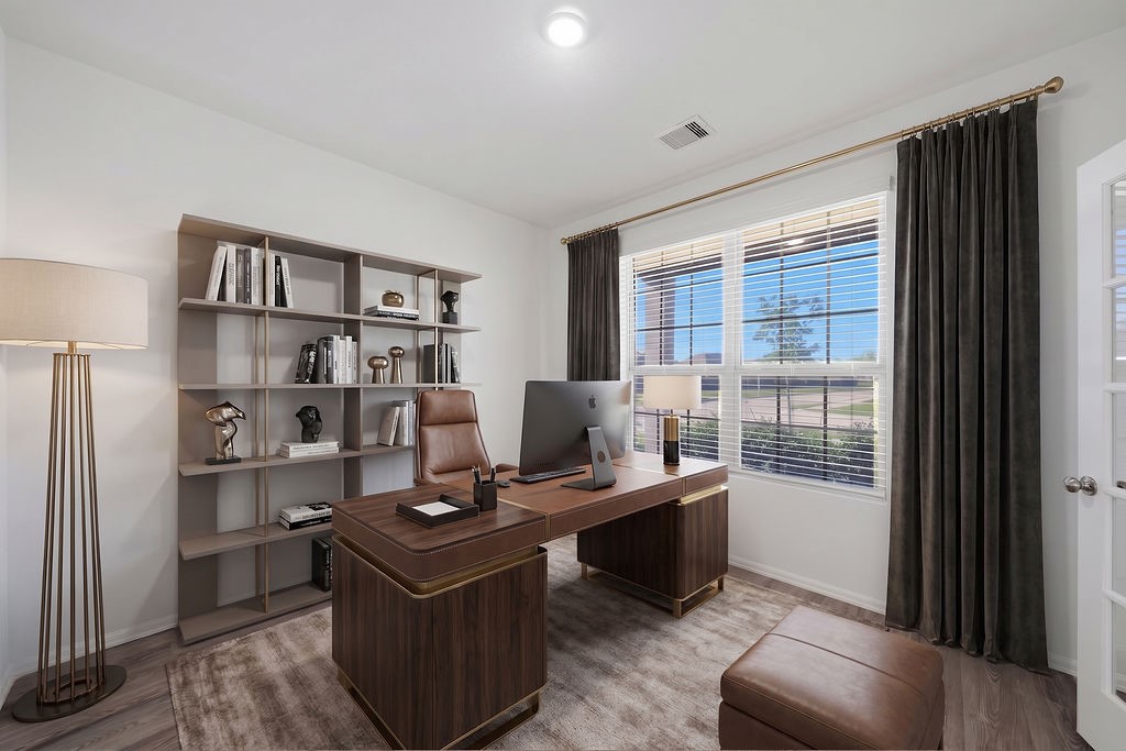 14230 Overbrook Willow Way Rosharon, TX 77583 - Photo 7 of 50 a view of workspace with wooden shelves