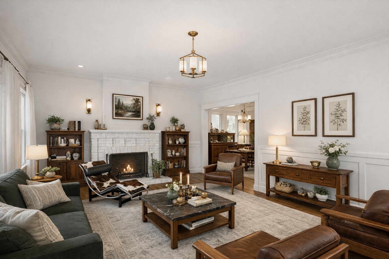 1004 Missouri Street Houston, TX 77006 - Photo 7 of 22 Virtually remodeled view of the Living Room. Add chic style to an already charming home.