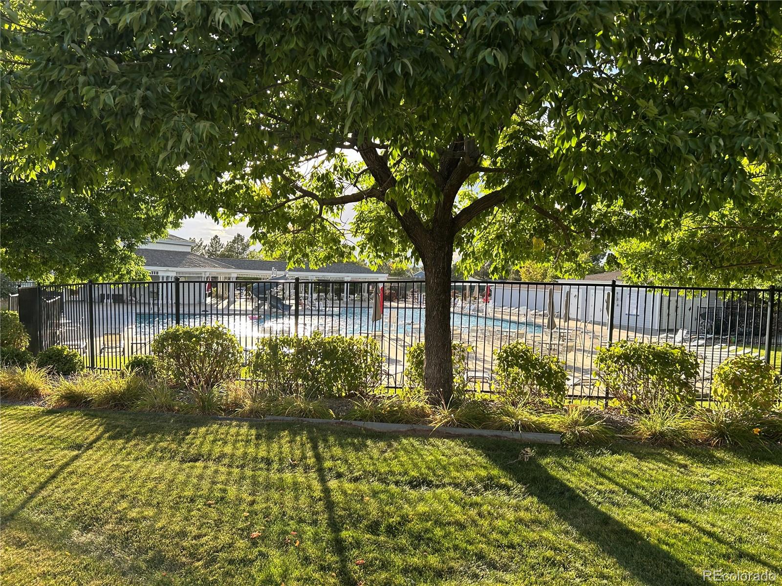 20758 East Maplewood Lane Centennial, CO 80016 - Photo 29 of 29 a view of a garden with a bench