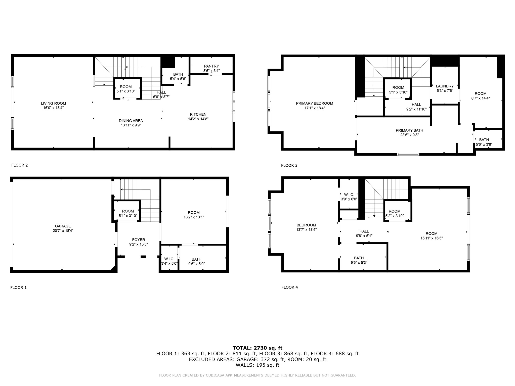 2716 Baldwin Street Houston, TX 77006 - Photo 26 of 26 2716 Balwin St Floor Plan.