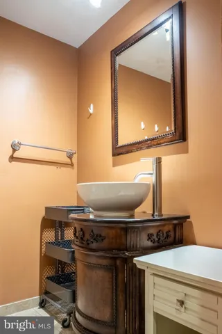 a view of an empty room with a fireplace