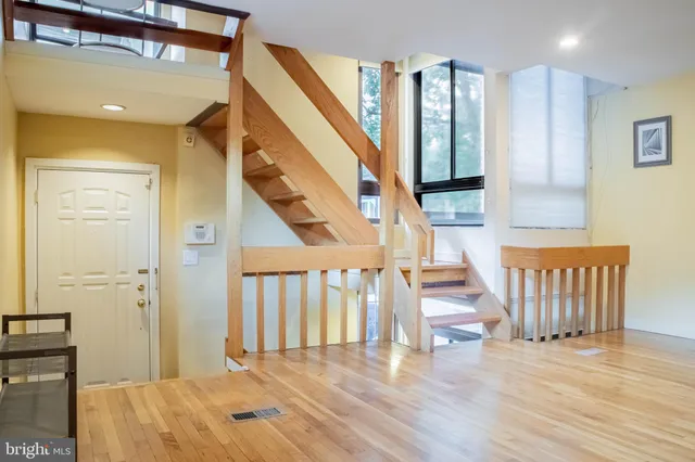 a view of livingroom with furniture and stairs