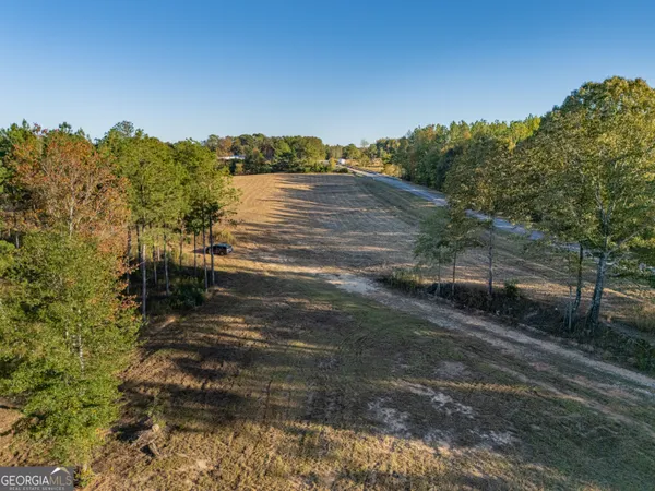 a view of a lake from a yard