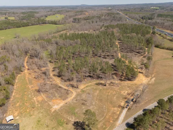 a view of city and mountain