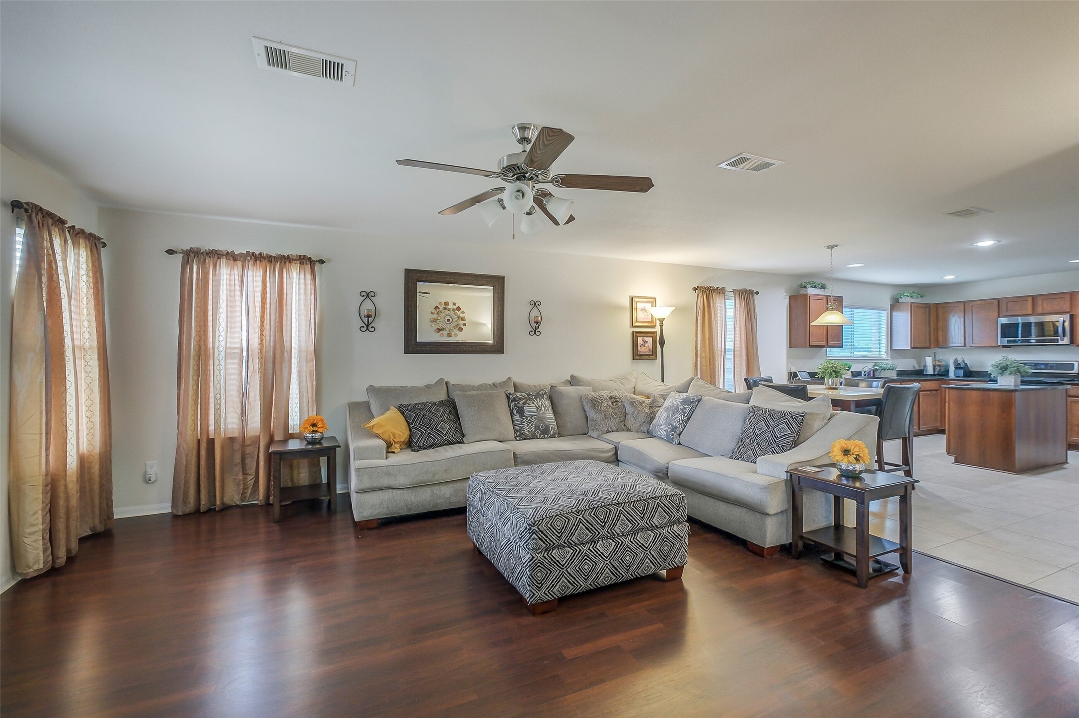 1015 Honeysuckle Vine Drive Rosenberg, TX 77469 - Photo 7 of 29 a living room with furniture and a large window