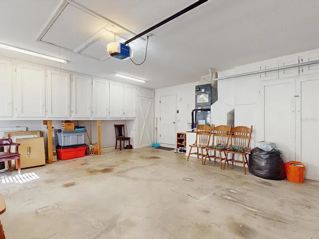 a swimming pool with barbeque oven