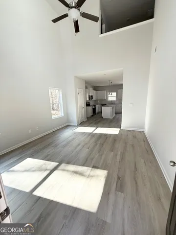 a view of a livingroom with a fireplace