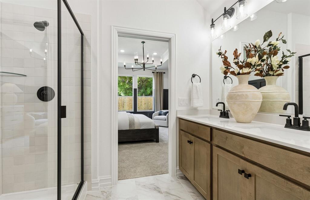 3325 Red Deer Road Denton, TX 76208 - Photo 11 of 19 *Model Representation - Owner's private bath with double vanity