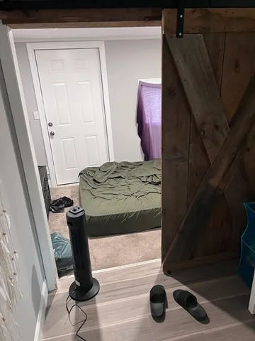 a view of storage and utility room