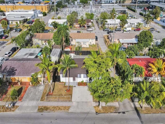 a view of a city with tall buildings