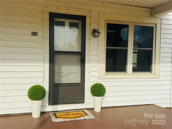 a view of a house with a door