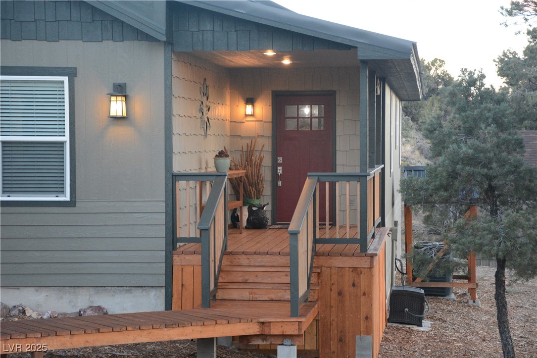 8320 Mother Lode Road Pioche, NV 89043 - Photo 2 of 46 Entrance to property at Dusk