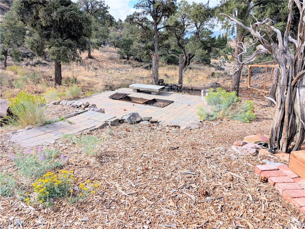 8320 Mother Lode Road Pioche, NV 89043 - Photo 10 of 46 View of yard featuring a firepit