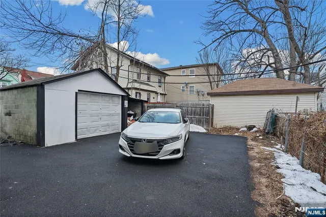 a car parked in front of house