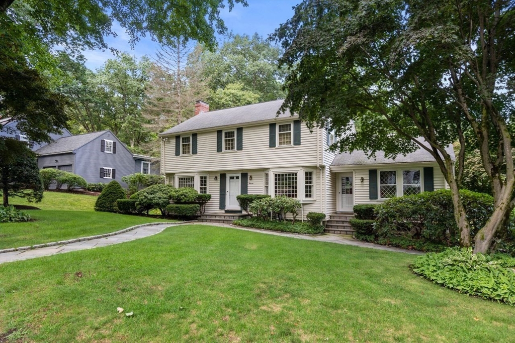 11 Nantucket Road Wellesley, MA 02481 - Photo 2 of 23 a front view of a house with a yard