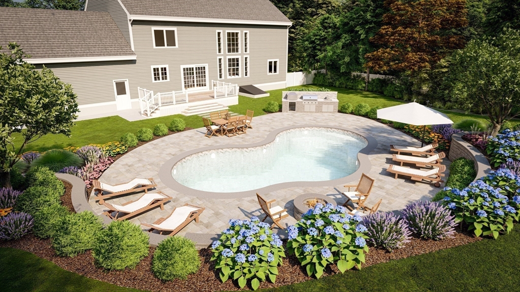 69 Narrows Road Assonet, MA 02702 - Photo 4 of 40 a balcony with table and chairs plants and large trees