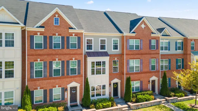 front view of a brick house