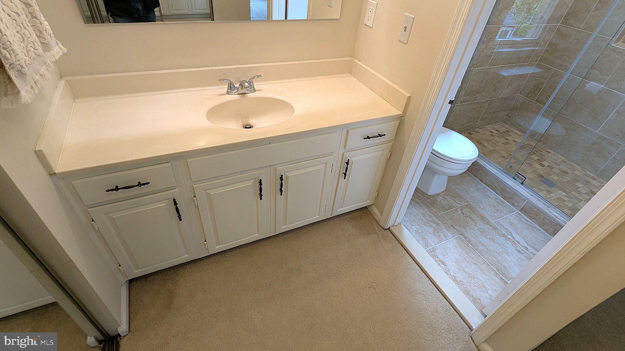 1835 Batten Hollow Road Vienna, VA 22182 - Photo 27 of 50 Modern bathroom with sleek finishes.