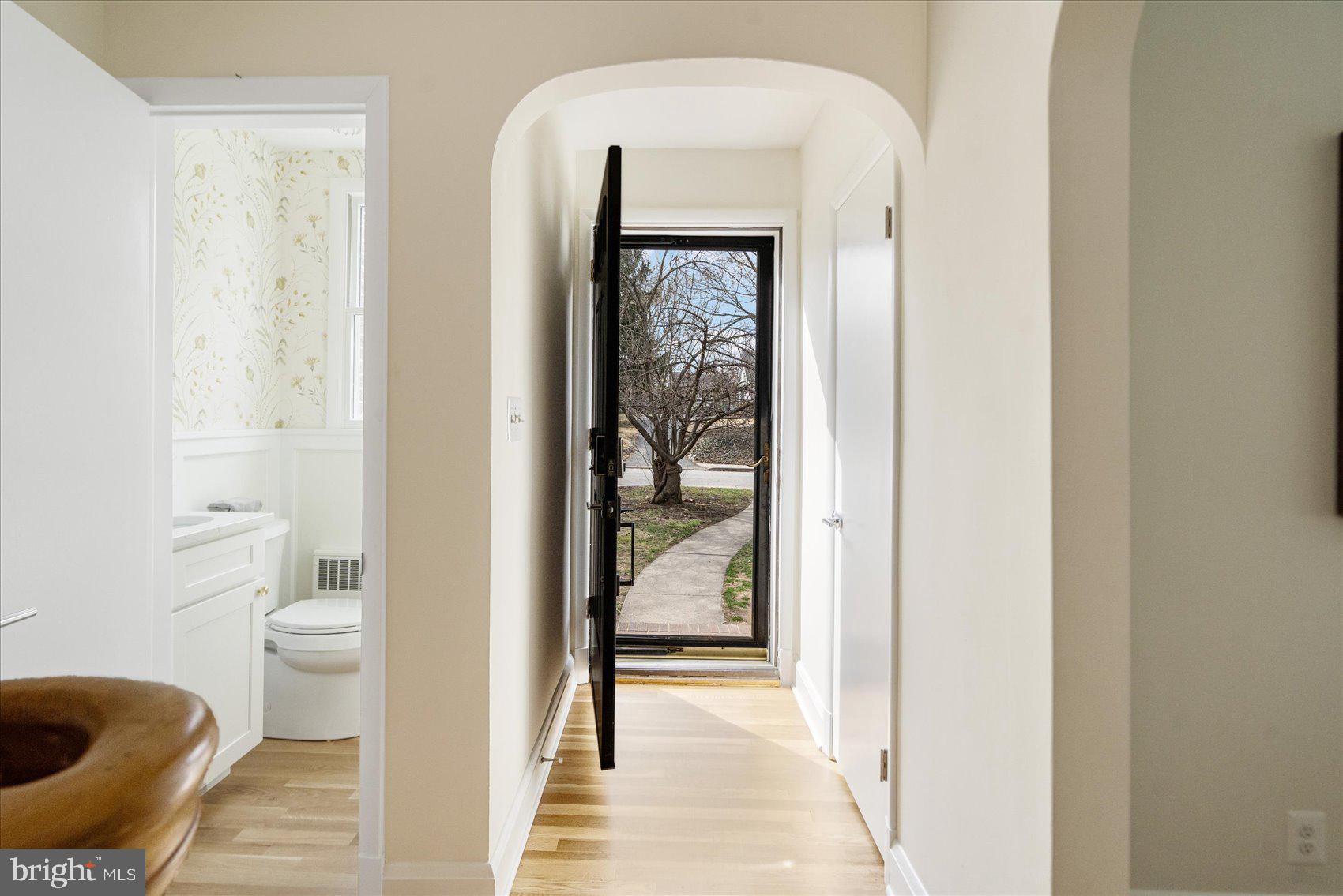 500 Wilton Road Baltimore, MD 21286 - Photo 2 of 57 a view of a bathroom from a hallway