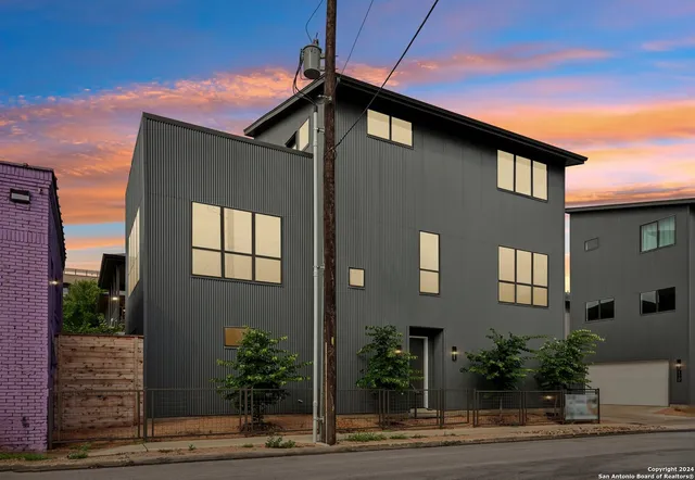 a front view of a house
