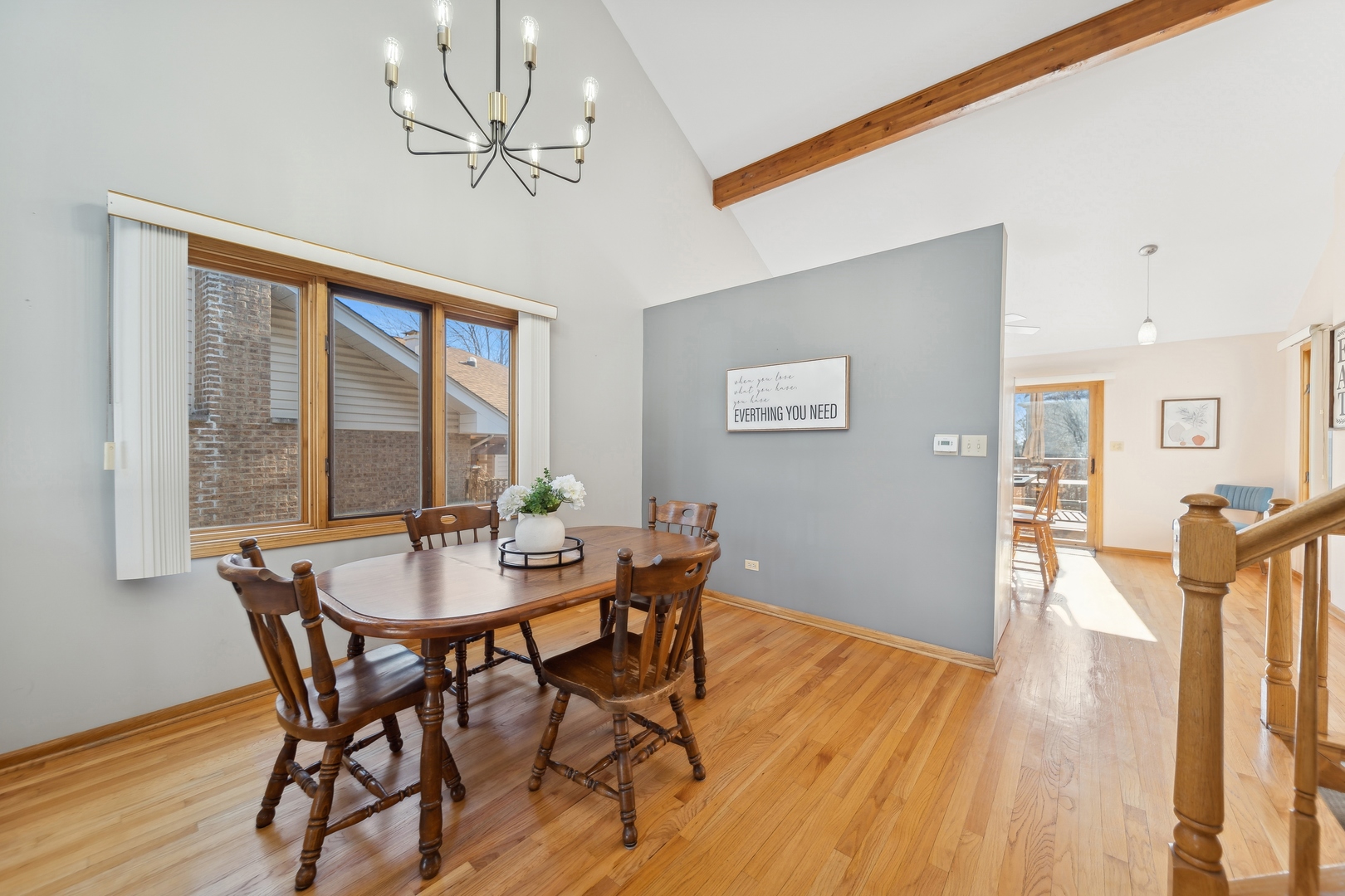 5309 Dixie Drive Alsip, IL 60803 - Photo 9 of 36 a view of a dining room with furniture window and wooden floor