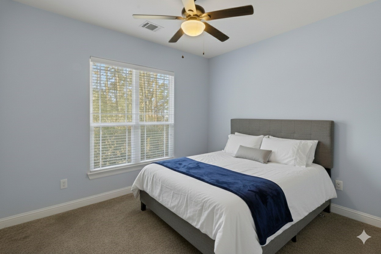 30 Beachwood Way Coldspring, TX 77331 - Photo 27 of 47 a bedroom with a bed and a window