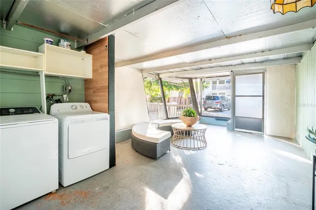 a view of backyard with a garden and plants