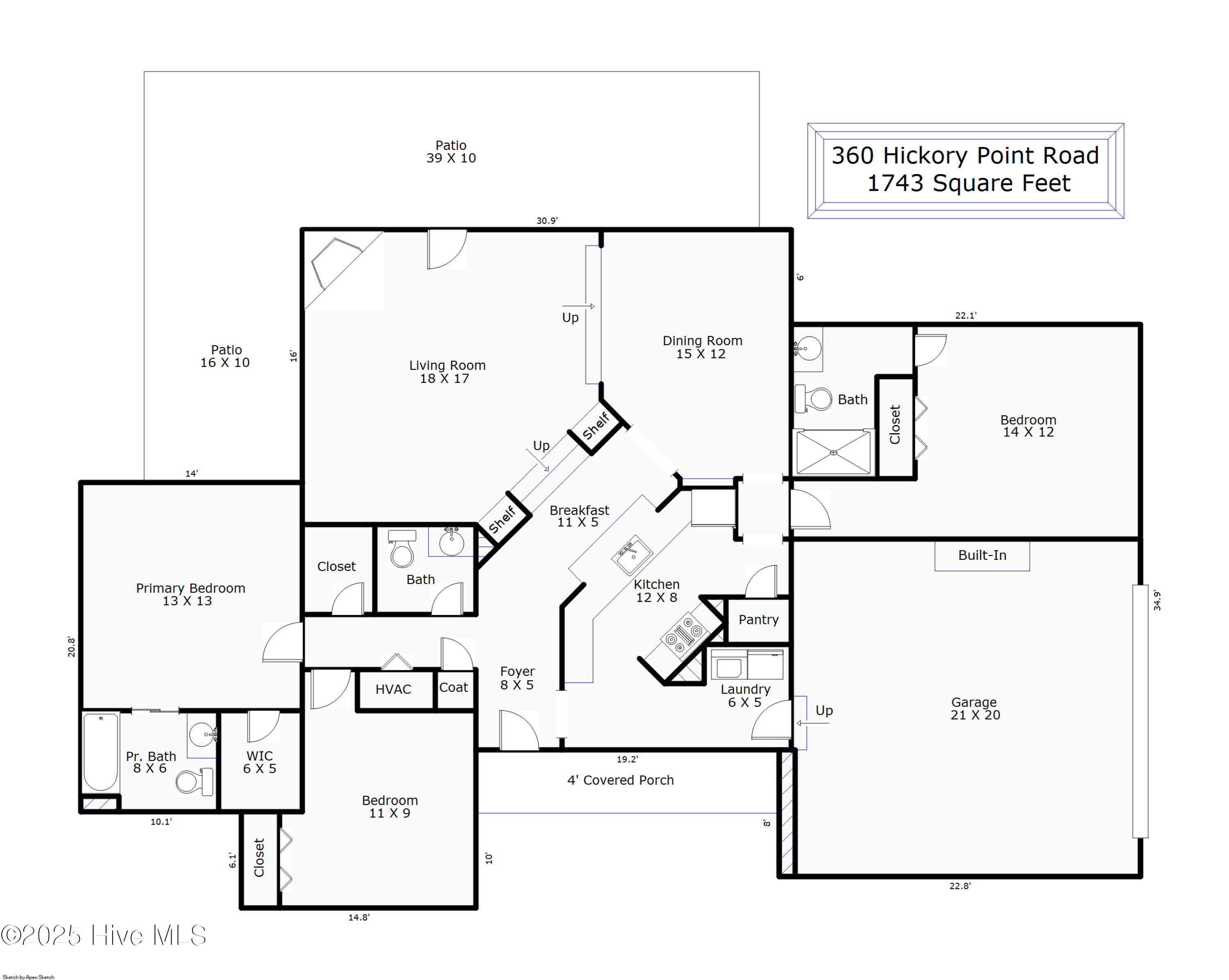 360 Hickory Point Road Hampstead, NC 28443 - Photo 38 of 38 Hickory Point Sketch 1