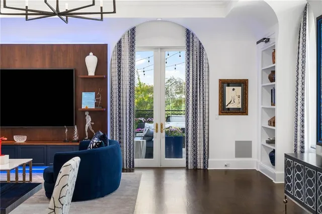a white bath tub sitting in a bathroom