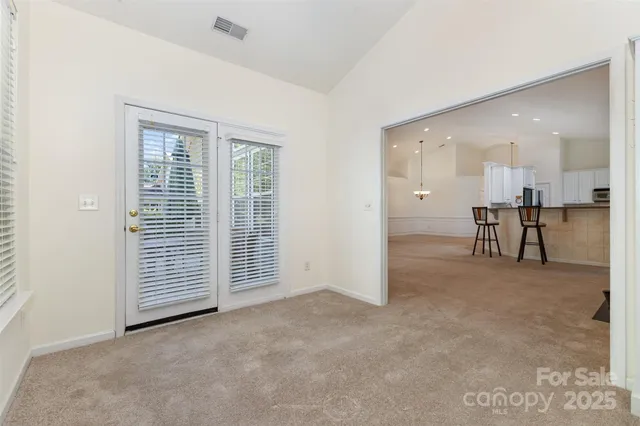 a view of a livingroom with a furniture