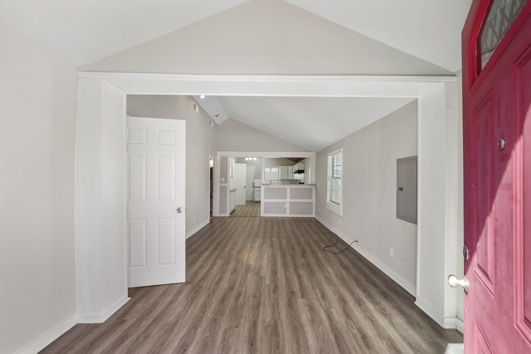 10001 Lucore Street, Unit FRONT Houston, TX 77017 - Photo 5 of 11 a view of a house with wooden floor