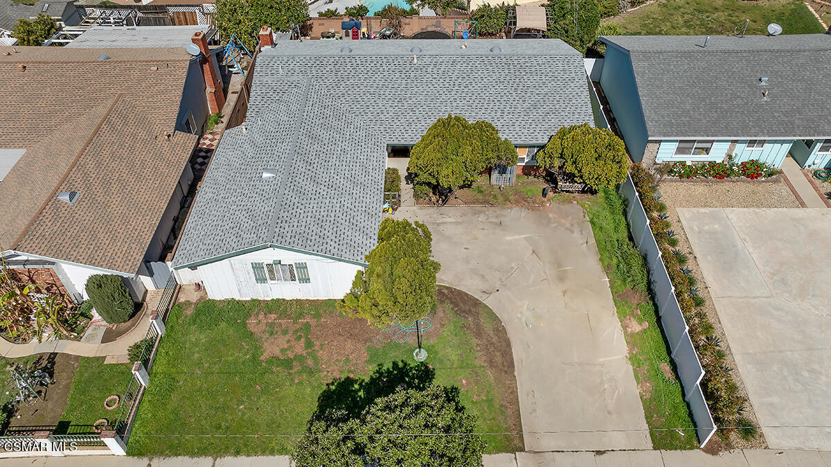 6669 Charing Street Simi Valley, CA 93063 - Photo 1 of 1 an aerial view of a house with swimming pool and patio