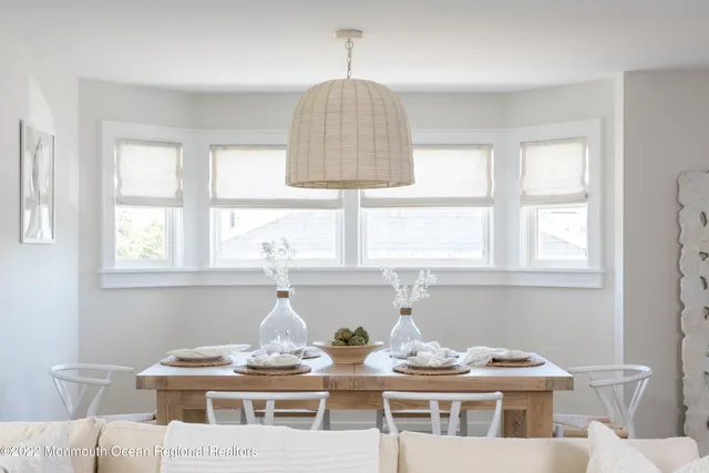 a kitchen with a window and a table