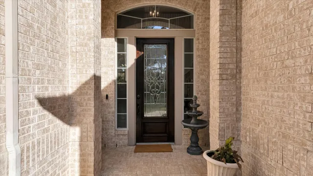 a view of a entryway door of the house