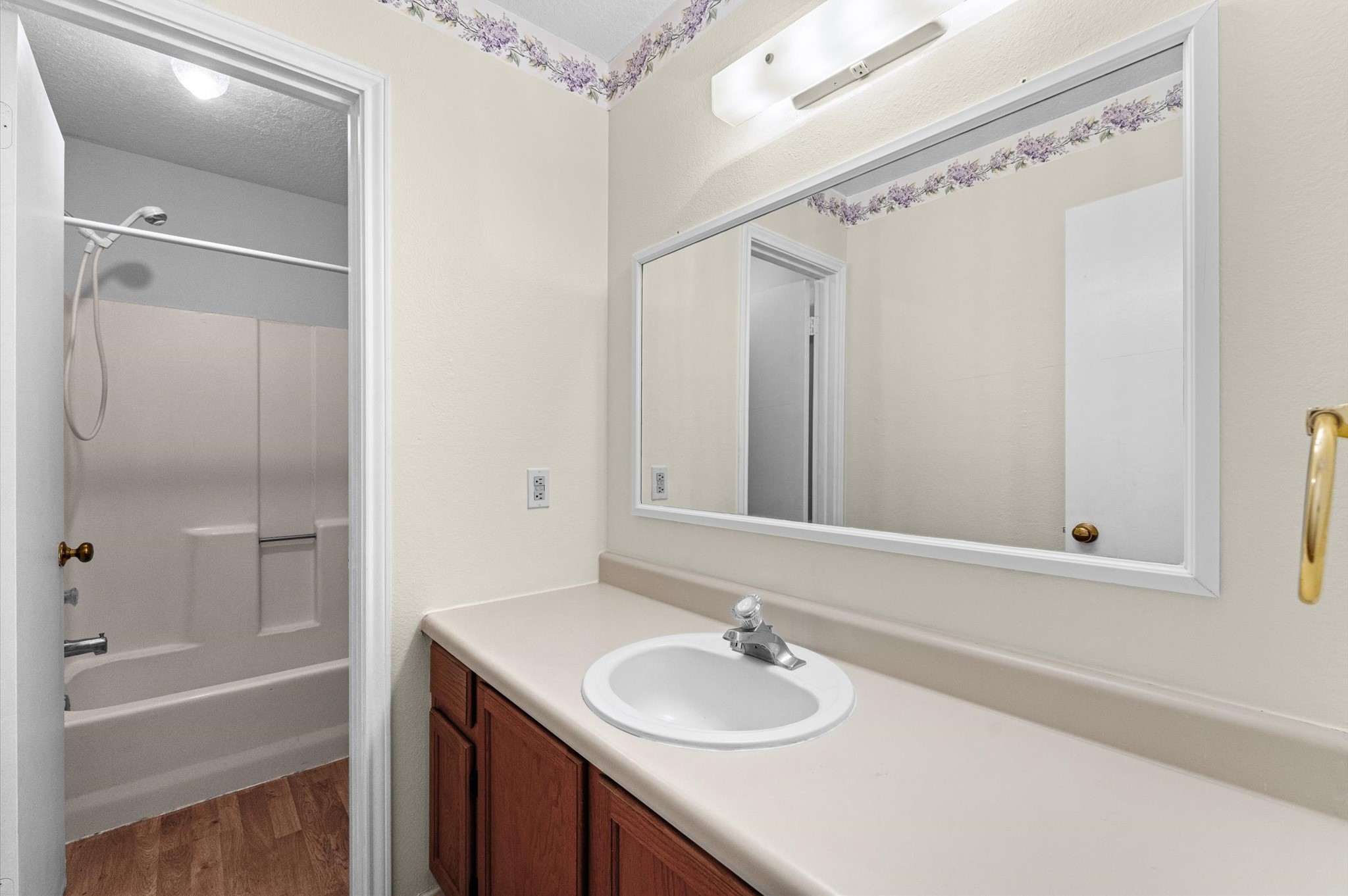 4 Blue Fox Court Spring, TX 77380 - Photo 11 of 13 The secondary bathroom has a tub/shower combination and additional cabinet storage