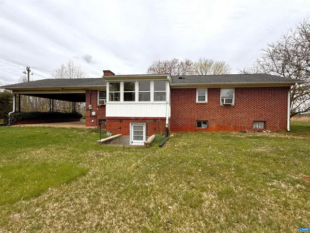a house view with a garden space