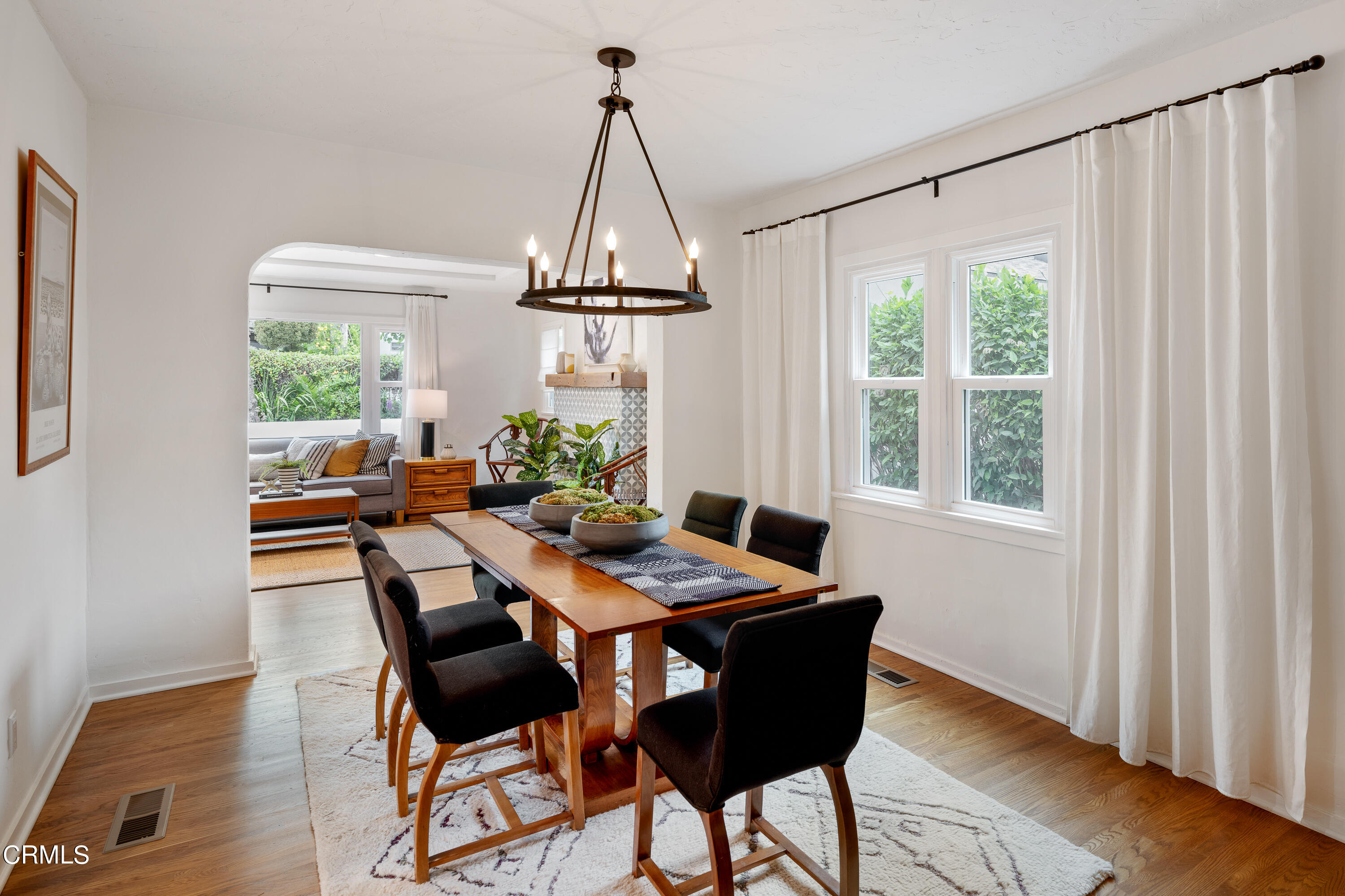 488 Colman Street Altadena, CA 91001 - Photo 16 of 75 a view of a dining room with furniture window and wooden floor