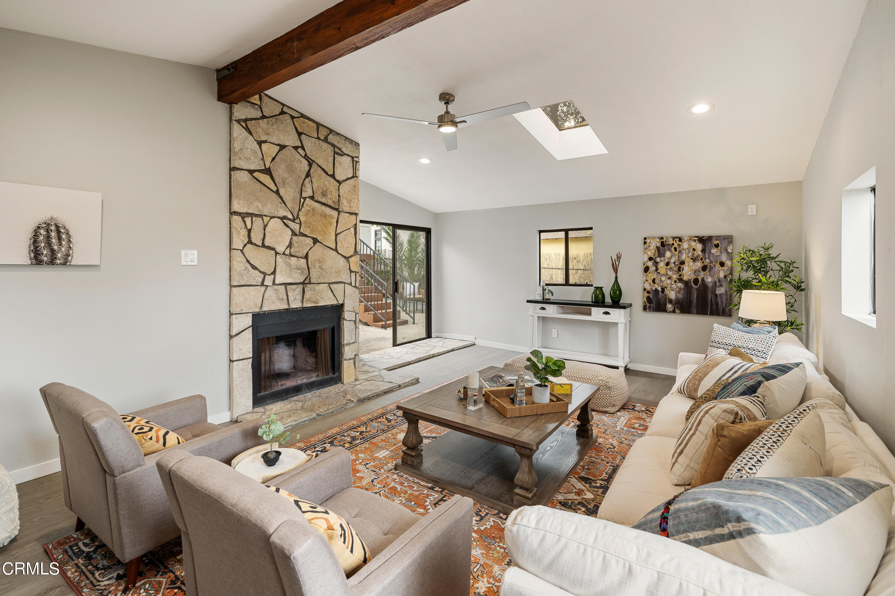 488 Colman Street Altadena, CA 91001 - Photo 44 of 75 a living room with furniture and a fireplace