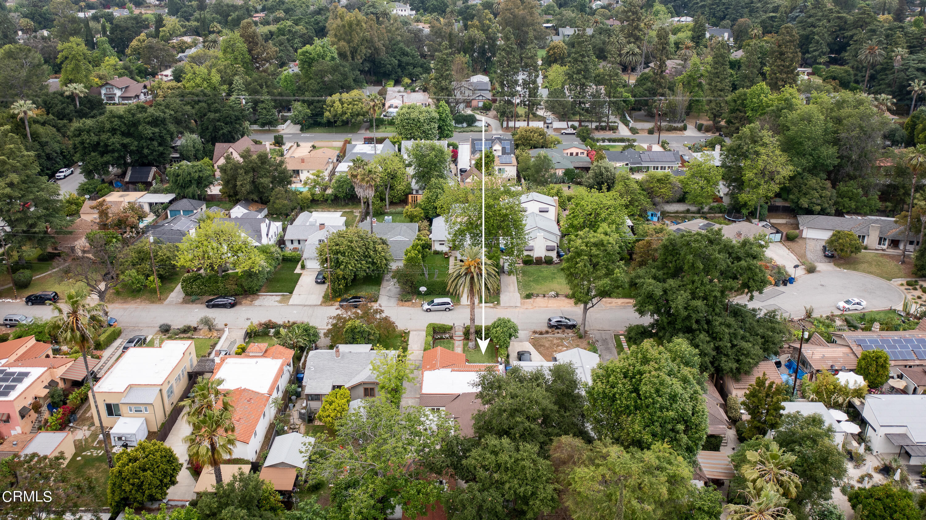 488 Colman Street Altadena, CA 91001 - Photo 59 of 75 an aerial view of residential houses with outdoor space and trees