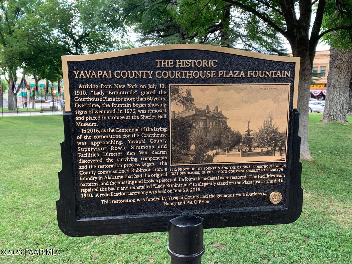 2288 Mission Way Prescott, AZ 86301 - Photo 7 of 10 COURT HOUSE FOUNTAIN