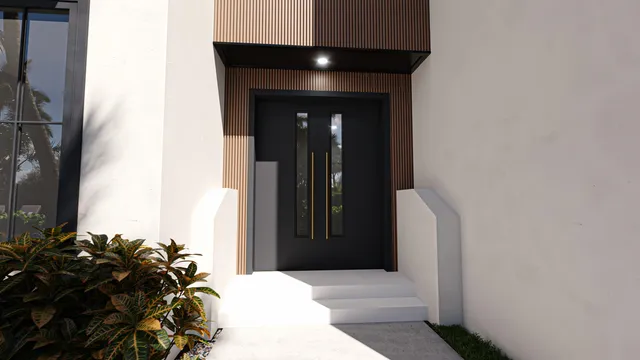 a bedroom with a bed and a flat tv screen